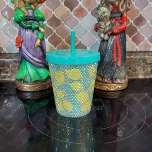 Lemon rhinestone tumbler